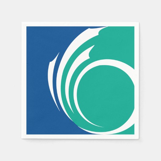 Patriotic paper napkins with flag of Ottawa Serviette (Vorderseite)