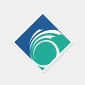 Patriotic paper napkins with flag of Ottawa Serviette (Ecke)