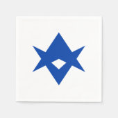 Patriotic paper napkins with flag of Toyota City Serviette (Vorderseite)