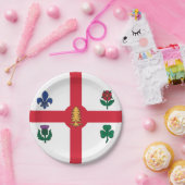Patriotic paper plate with flag of Montreal Pappteller (Party)