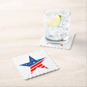 Patriotic Paper Star Drink Untersetzer (Vor Ort)