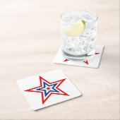 Patriotic Paper Star Drink Untersetzer (Vor Ort)