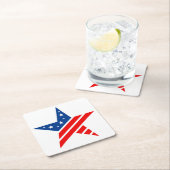 Patriotic Paper Star Drink Untersetzer (Vor Ort)