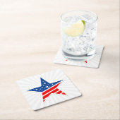 Patriotic Paper Star Drink Untersetzer (Vor Ort)