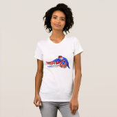 Patriotic Parakeet mit MAGA Hat T-Shirt (Vorne ganz)