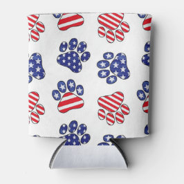 Patriotic Paw Prints Dosenkühler