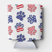 Patriotic Paw Prints Dosenkühler (Rückseite)