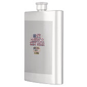 Patriotic Peace Decal Flachmann (Links)