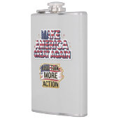 Patriotic Peace Decal Flachmann (Links)