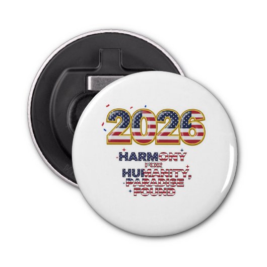 Patriotic Peace Decal Flaschenöffner (Vorderseite)