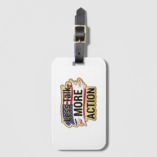 Patriotic Peace Decal Gepäckanhänger (Vorderseite Vertikal)