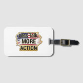 Patriotic Peace Decal Gepäckanhänger (Vorderseite (Horizontal))