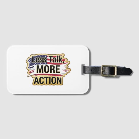 Patriotic Peace Decal Gepäckanhänger (Vorderseite (Horizontal))