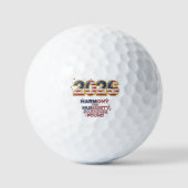 Patriotic Peace Decal Golfball (Vorderseite)