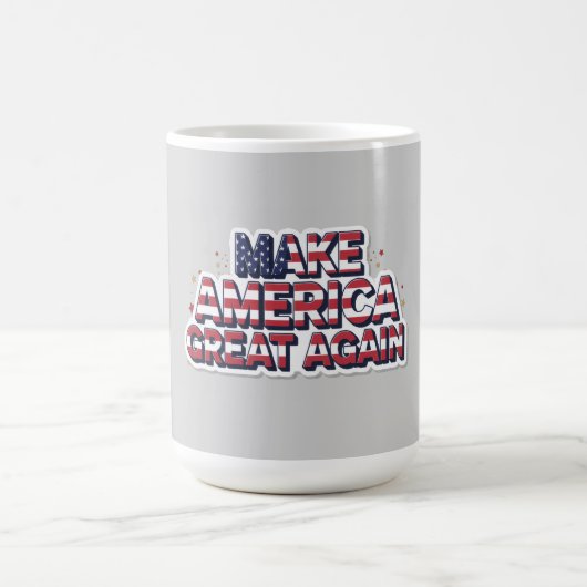 Patriotic Peace Decal Kaffeetasse (Mittel)