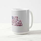 Patriotic Peace Decal Kaffeetasse (VorderseiteRechts)