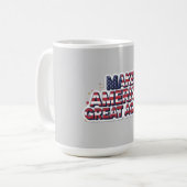 Patriotic Peace Decal Kaffeetasse (Vorderseite Links)