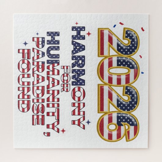 Patriotic Peace Decal Puzzle (Horizontal)