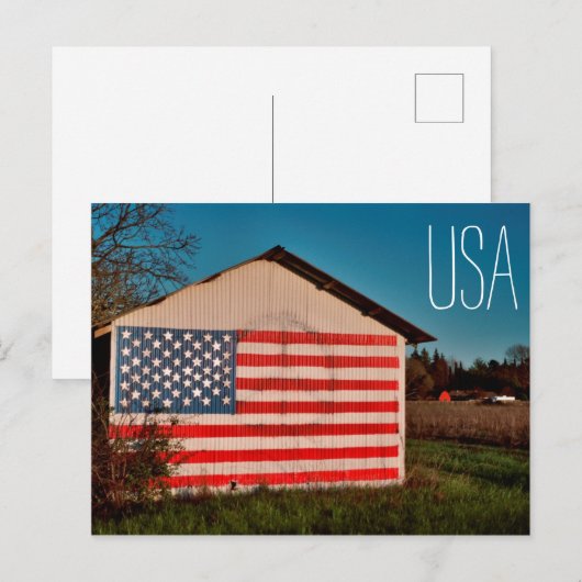 Patriotic & Peace Postkarte (Vorne/Hinten)