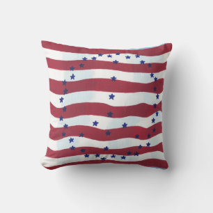 Patriotic Peace Sign U S Flag Pillows Kissen