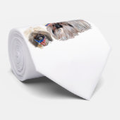 Patriotic Pekingese Krawatte (Gerollt)
