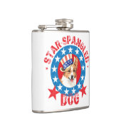 Patriotic Pembroke Welsh Corgi Flachmann (Rechts)