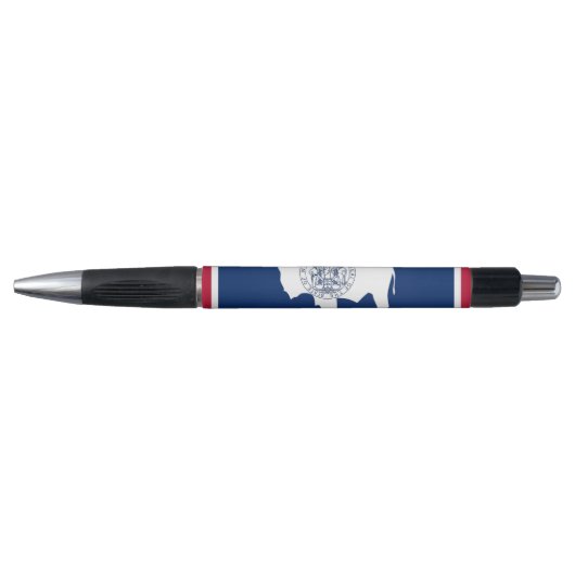 Patriotic Pen mit der Flagge des Wyoming Staat, US Kugelschreiber (Vorderseite)