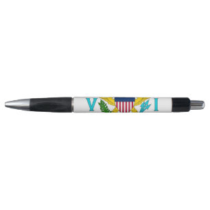 Patriotic Pen mit Flagge der Jungfrau Islands, USA Kugelschreiber