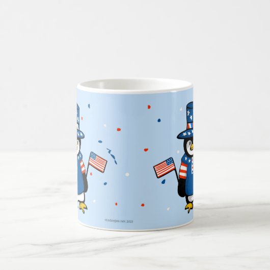 Patriotic Penguin Kaffeetasse (Mittel)