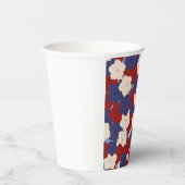 Patriotic Petunias Pappbecher (Rechts)