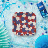 Patriotic Petunias Pappteller (Party)