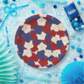 Patriotic Petunias Pappteller (Party)