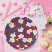 Patriotic Petunias Pappteller (Party)