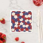 Patriotic Petunias Serviette (Beispiel)