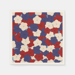 Patriotic Petunias Serviette