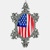 Patriotic Pewter Ornament (Links)