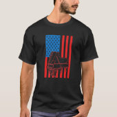 Patriotic Pianist US Flag Piano Premium T-Shirt (Vorderseite)