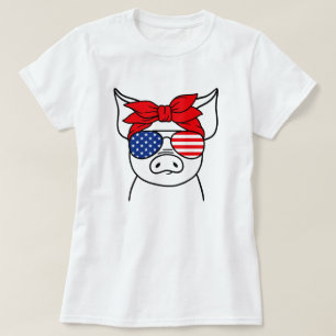 Patriotic Pig T - Shirt