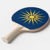 Patriotic, ping pong paddle with Flag of Macedonia Tischtennis Schläger (Vorderseite)