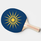 Patriotic, ping pong paddle with Flag of Macedonia Tischtennis Schläger (Seitenansicht)