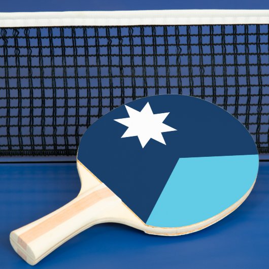Patriotic, ping pong paddle with Flag of Minnesota Tischtennis Schläger (InSitu)