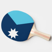 Patriotic, ping pong paddle with Flag of Minnesota Tischtennis Schläger (Seitenansicht)