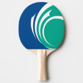 Patriotic, ping pong paddle with Flag of Ottawa Tischtennis Schläger (Vorderseite)