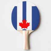 Patriotic, ping pong paddle with Flag of Toronto Tischtennis Schläger (Vorderseite)