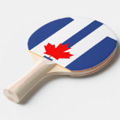 Patriotic, ping pong paddle with Flag of Toronto Tischtennis Schläger (Vorderseite)