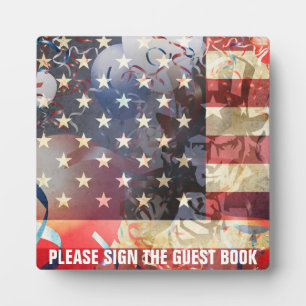 Patriotic Plaque Fotoplatte