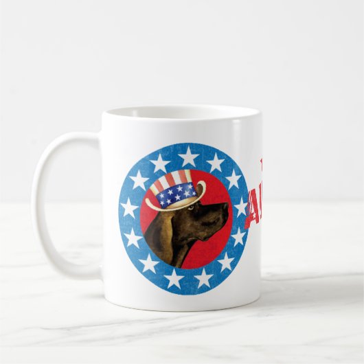Patriotic Plott Hound Kaffeetasse (Links)