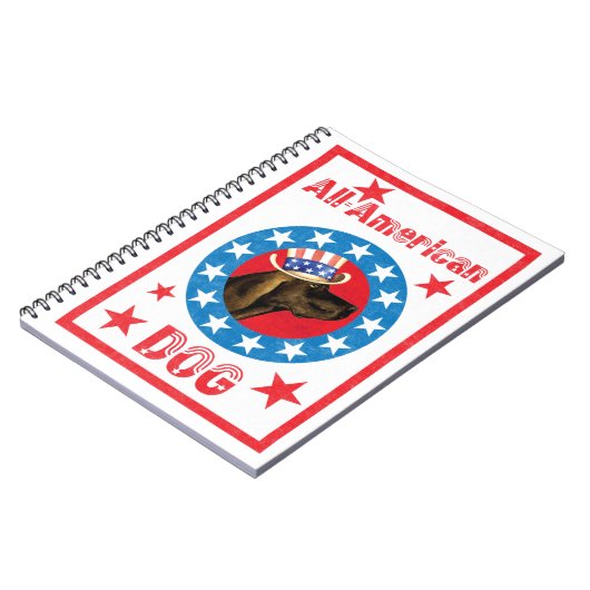 Patriotic Plott Hound Notizblock (Linke Seite)