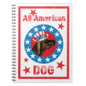 Patriotic Plott Hound Notizblock (Vorderseite)