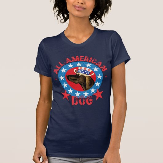 Patriotic Plott Hound T-Shirt (Vorderseite)